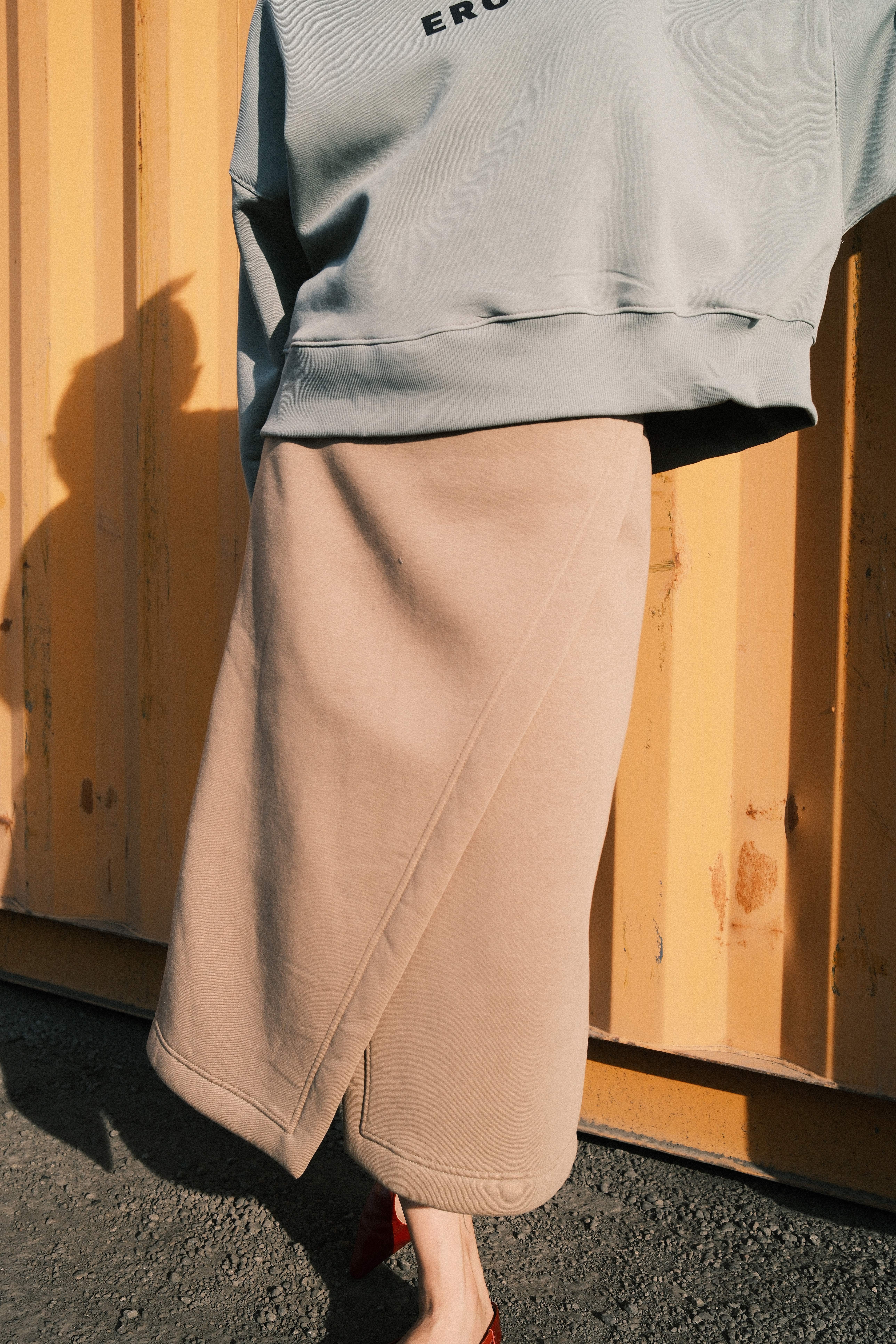 GLITCH SKIRT TOBACCO